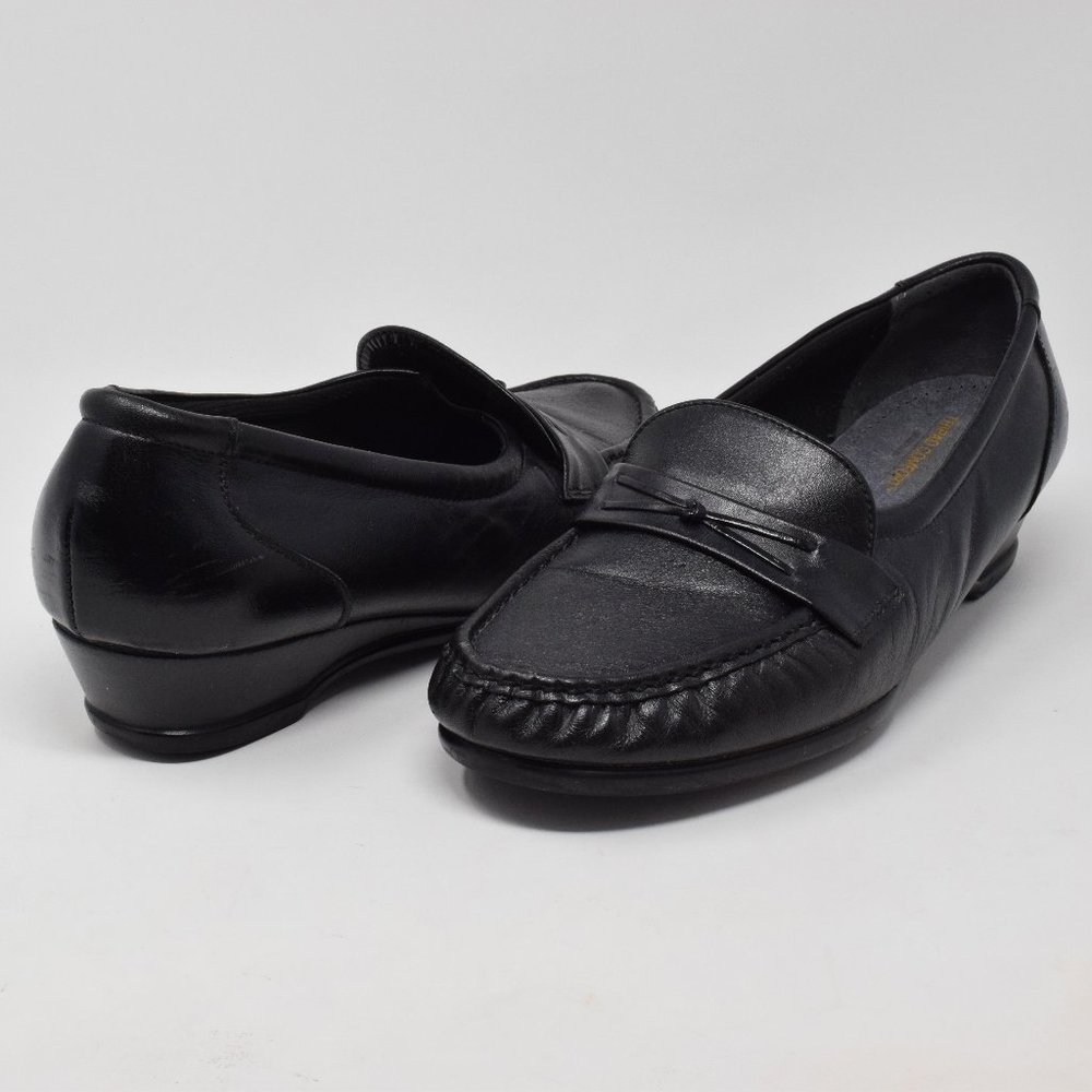 SAS Comfort Shoe Easier Slip On Loafer Women 9.5 W Wedge Academia Walk Grandma